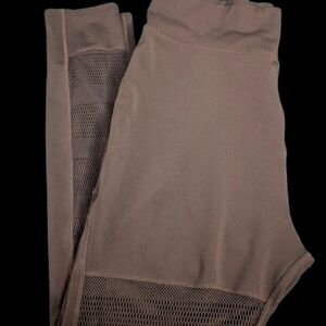 Popfit SIERRA Black Mesh-Panel Leggings 2xl